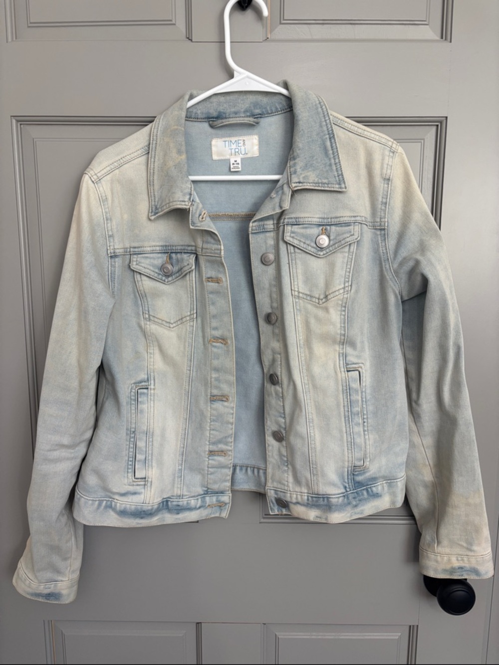 Time and Tru Light Wash Blue Jean Jacket